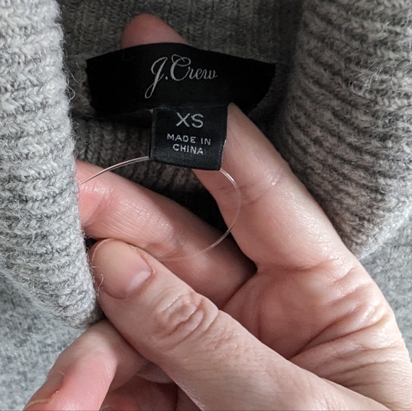 J. Crew turtleneck sweater dress Grey xs - Picture 3 of 7